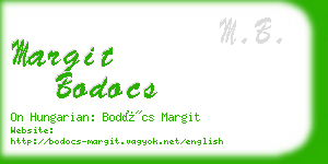 margit bodocs business card